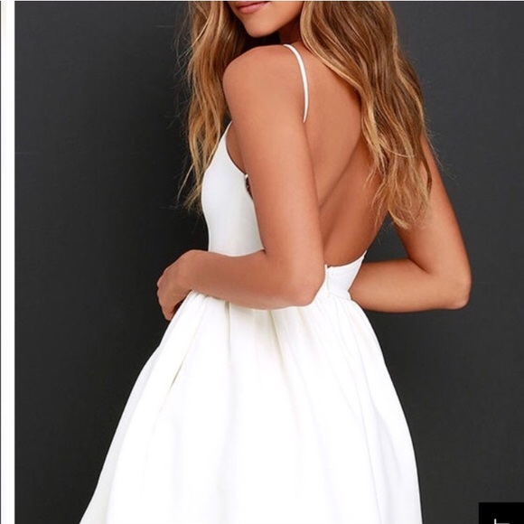 ♏️SOLD♏️ Lulu’s white short dress ♏️SOLD♏️ - Picture 2 of 5